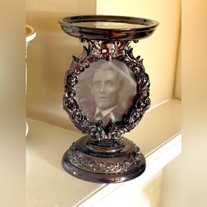 Bath and Body Works Halloween Holographic Portrait Skeleton Candle Holder 2023